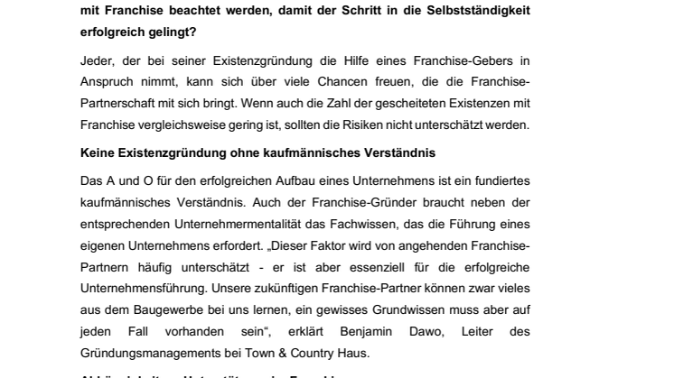Gründung ganz ohne Risiko? - Darauf muss man bei der Franchise-Gründung achten