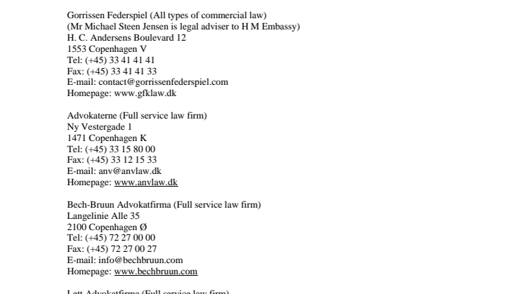 LAWYERS AND TRANSLATOR LIST
