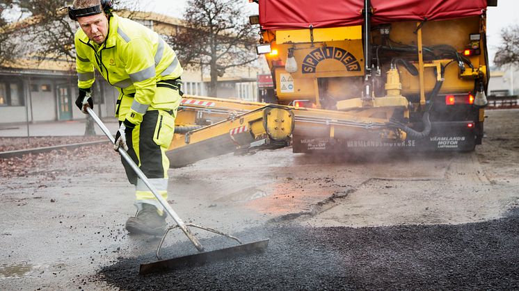 Nästa vecka börjar Karlstads kommun asfaltera.