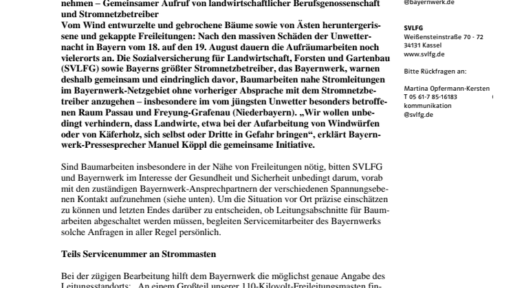 „Nicht sich selbst oder Dritte in Gefahr bringen“