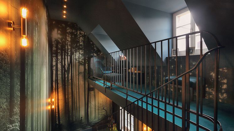 Landing at Spedition Hotel, Thun, Switzerland, hotel design by Stylt Trampoli.JPG