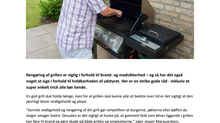 Rengøring af grill: Super enkelt trick alle bør kende