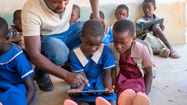 Recycled GTR tablets at Choma Primary School
