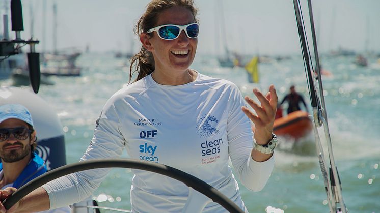 Dee Caffari Dee is the first woman to have sailed solo, non-stop, around the world against the prevailing winds and currents  (Credit: Rich Edwards)