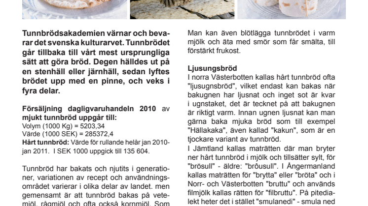 Information om Tunnbrödsakademien