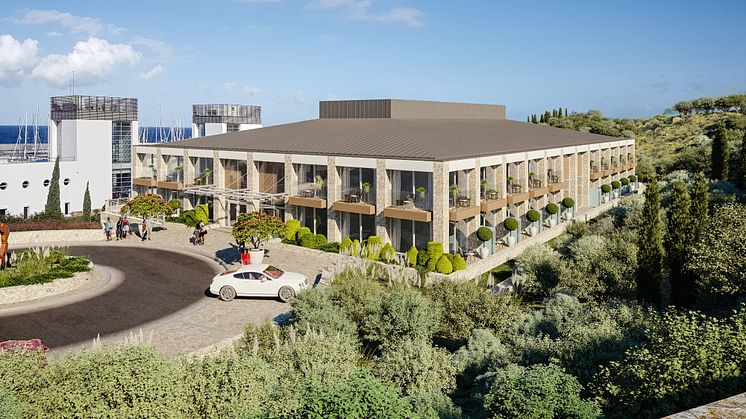 A rendering of the new boutique hotel and spa to open at Karpaz Gate Marina