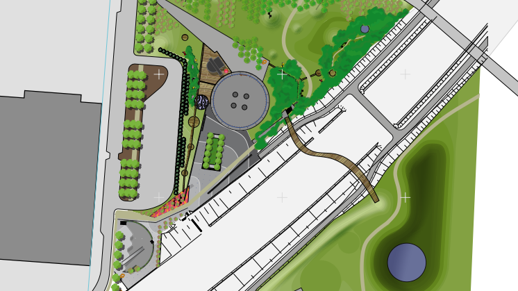 Vattenparken, illustrationsplan