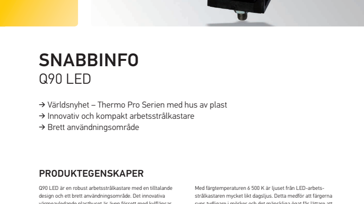 HELLA arbetsstrålkastare Q90 LED