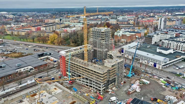 Klimatförbättrad betong besparar Tullholmsviken  435 ton CO2 – Skräddarsydd för parkeringshus
