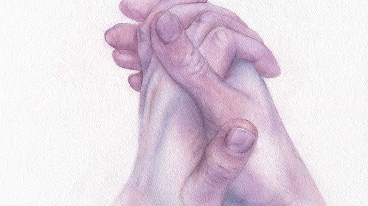 Martha Ossowska Persson, ”Keeper of the Touch”, (SAK Edition # 1 2019), Akvarell på papper, 31 x 23  cm, Upplaga: 30 exemplar unika verk, FOTO: Martha Ossowska Persson