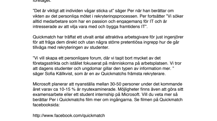 Microsoft söker skickliga och kreativa teknikstudenter!