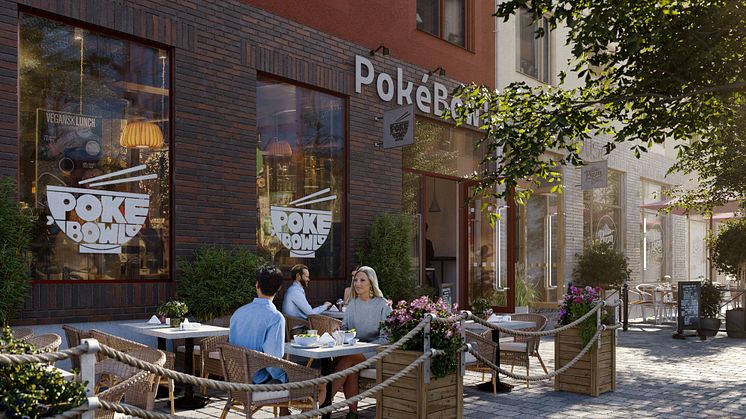  I slutet av året öppnar Stenugnsbageriet i Kallebäcks Terrasser. I början av nästa år kompletteras utbudet med italienska och asiatiska smakupplevelser när Pizzeria Mums och Poke 88 välkomnar nya kunder. 