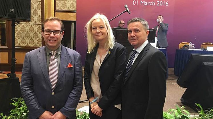 Svenska delegationen presenterar VM-organisationen