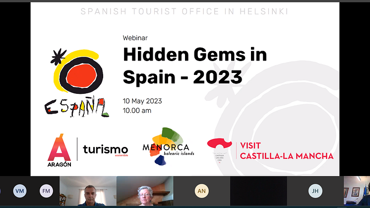 New webinar about hidden gems in Spain organised by the Spanish Tourist Office