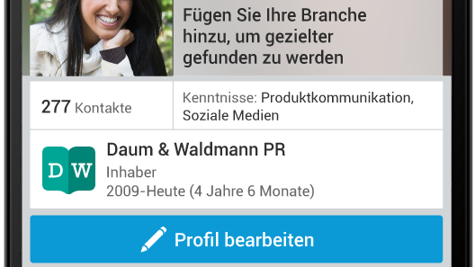 Linkedin optimiert Nutzerprofile für Mobilgeräte: Android