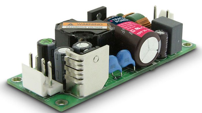 Den kompakte strømforsyningsserie TPP 30 med open-frame og switched-mode består af otte versioner med udgangsspændinger fra 3,3 til 48 V. 