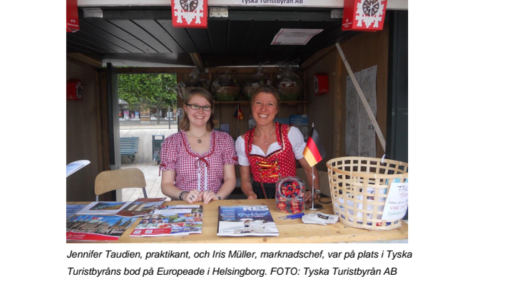Tyska Turistbyrån visade upp det traditionella Tyskland på folkdansfestivalen Europeade i Helsingborg