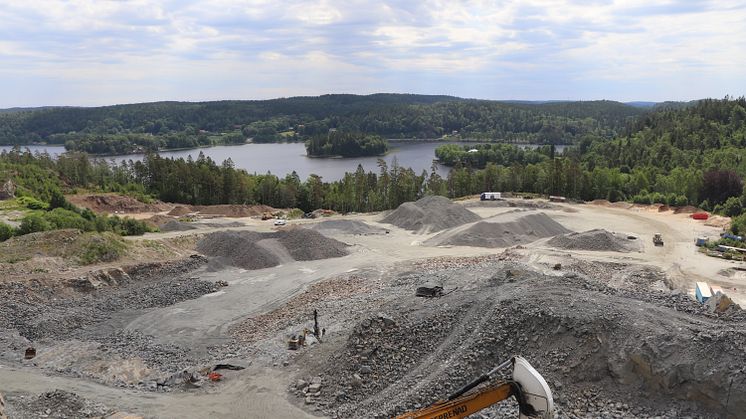 En bergtäkt i Mölnlycke blir 900 nya bostäder. Foto: Härryda kommun