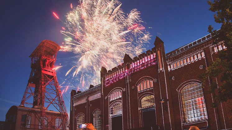 Feuerwerk auf Schacht IV zur ExtraSchicht Foto: Grafschafter Museums- und Geschichtsverein in Moers ﻿e.V.