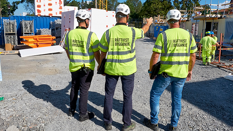 Genom Huges medlemskap i föreningen Rättvist byggande kan vi nu samverka med byggherrar och andra bostadsbolag – i första hand inom allmännyttan. Målet är att premiera seriösa byggaktörer. Foto: Bengt Alm