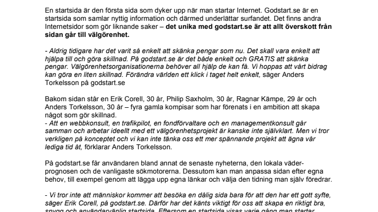 Gratis och enkel välgörenhet- Samla pengar med ditt surfande, varje dag!