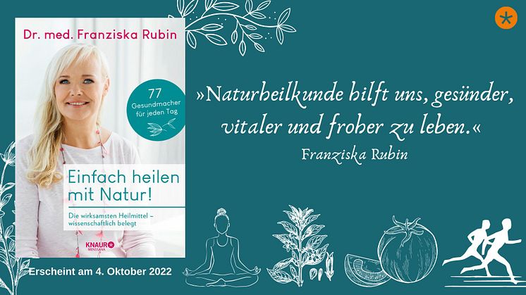 Dr. med. Franziska Rubin klärt auf: Warum kann Lavendel locker mit einer Schlaftablette mithalten? Was hat Schokolade mit geistiger Fitness zu tun? Wie lässt der kleine Goldregen endlich Heuschnupfen verschwinden?