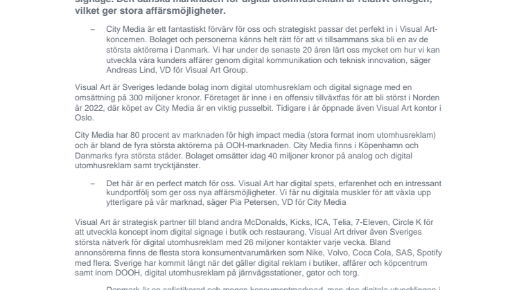 Visual Art köper Danmarks hetaste reklamlägen