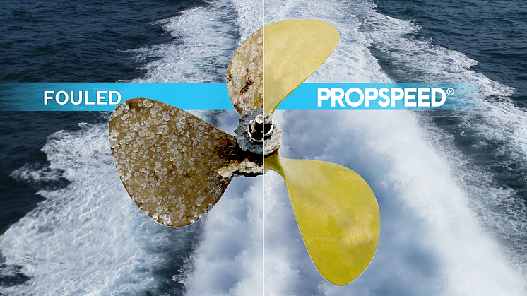 Propellers half coated with Prospeed and half without coating