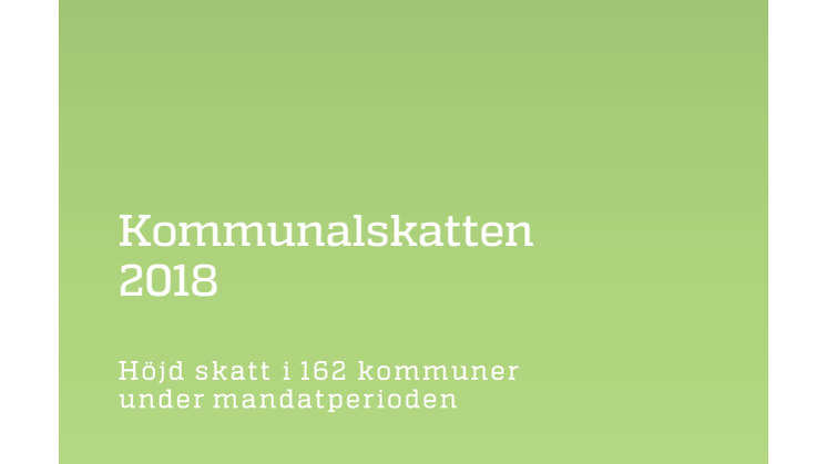 Kommunalskatten 2018