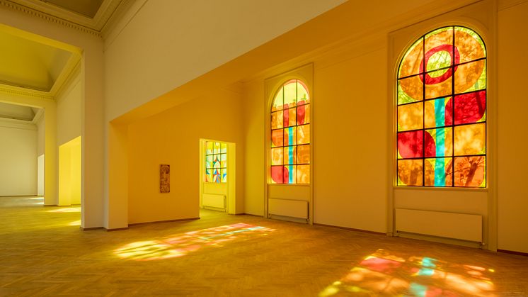 Alexander Tovborg, Madonna, 2022-23. Church Windows (nature), 2023. 