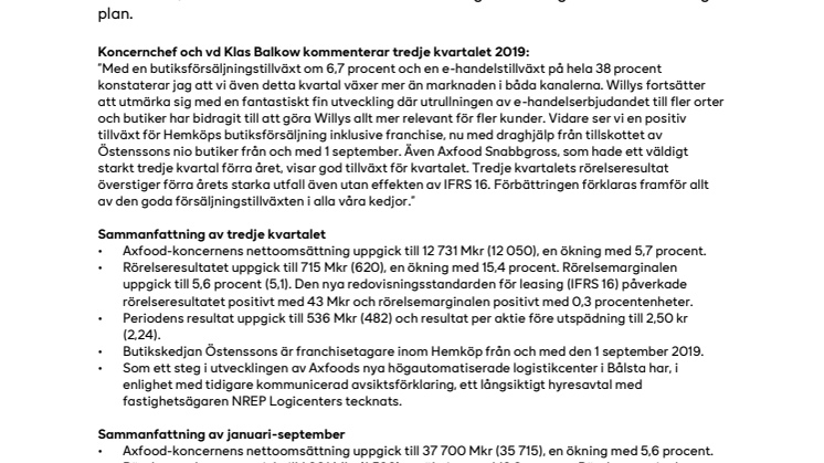 Stark tillväxt ger resultat