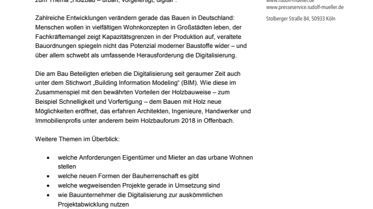 Holzbauforum 2018 in Offenbach