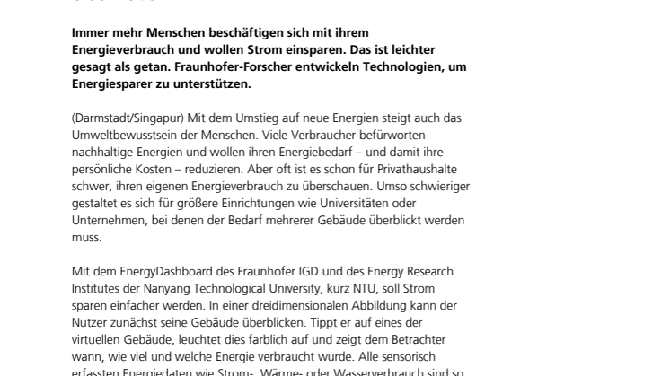 CeBIT 2015: Energieverbrauch mit den Händen erschließen