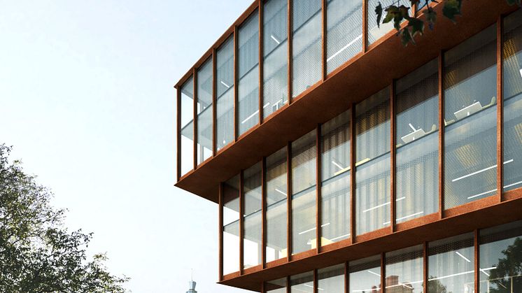 Förslag Kunskapens källa, arkitekttävling universitetsbiblioteket