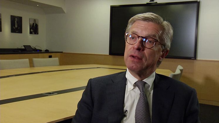 Hans Stråberg, mottagare av Guldklubban i klassen noterade bolag 2019