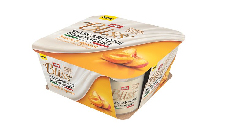 Müller Bliss Mascarpone Style Yogurt Peach & Apricot