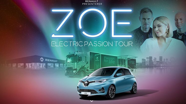 Mandag 16. september starter ZOE ELECTRIC PASSION TOUR med KEiiNO