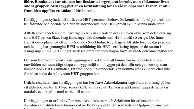 Så vill HBT-personer bo som äldre