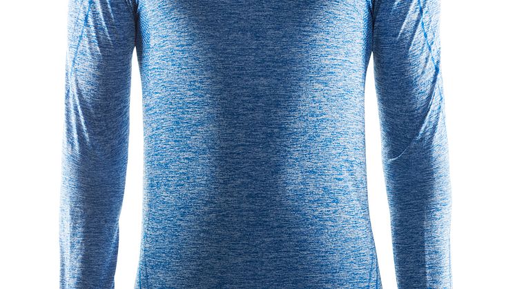 Active Comfort round neck long sleeve för herr i färgen Sweden blue (ca pris 350 kr)
