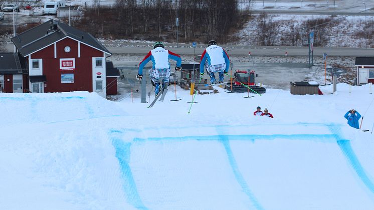 Franska Skicrosslandslaget på plats i Hemavan