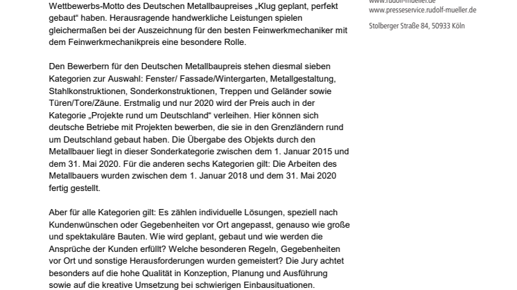 Zehn Jahre „Klug geplant, perfekt gebaut“