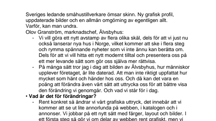 Nya hus – nytt uttryck! 