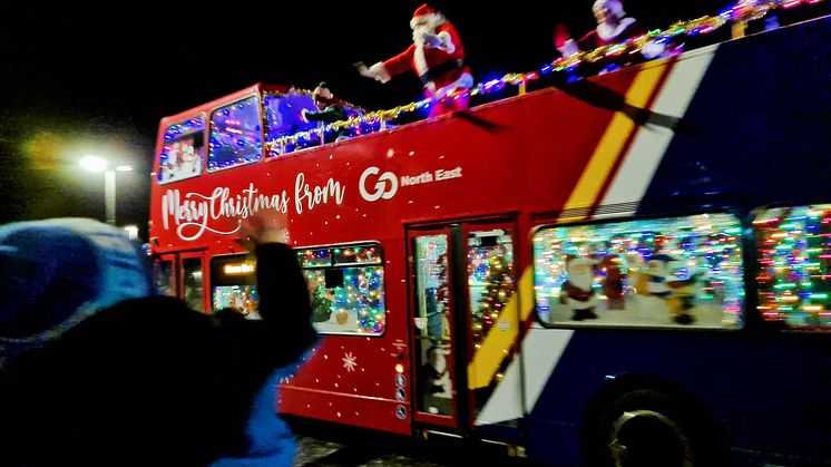 Celebrating Go North East colleagues’ efforts to spread Christmas cheer across the region