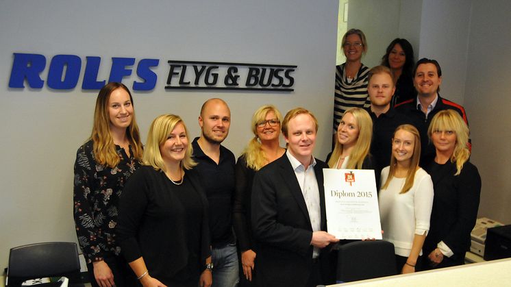 Rolfs Flyg & Buss blir Gasellföretag för andra året i rad