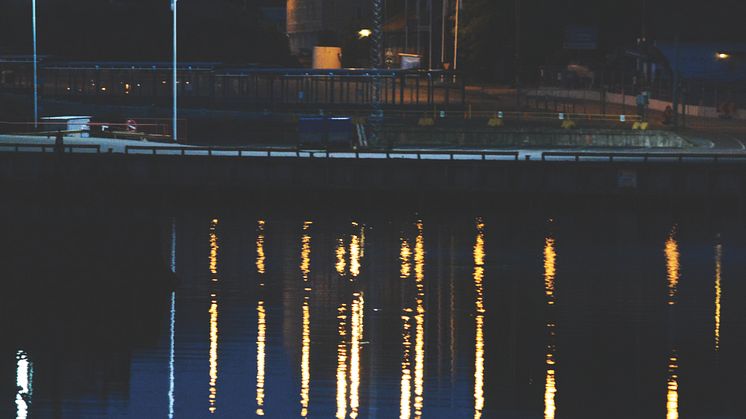 Smålandshamnar Oskarshamn - Först i Sverige med Titan LED mastbelysning