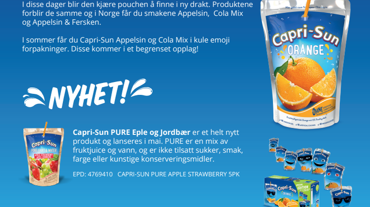 Capri-Sonne har endret navn til Capri–Sun