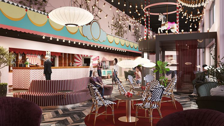Design och inredning är inspirerad av Tivoli