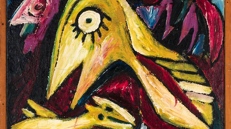 Carl-Henning Pedersen, Gul Fugl, 1943. Tangen-samlingen..jpg