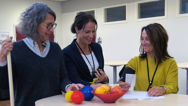 Katarina Kamp, Gisela Olofsson och Anita Lundblom är alla företagssjuksköterskor och engagerade i arbetet med Frisk Avdelning.