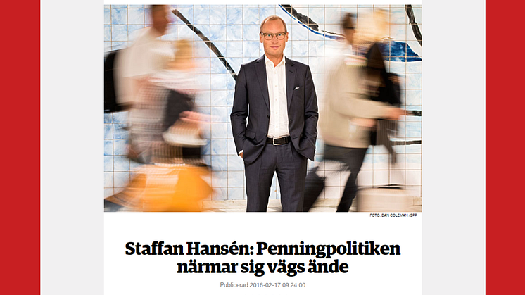 Penningpolitiken närmar sig vägs ände